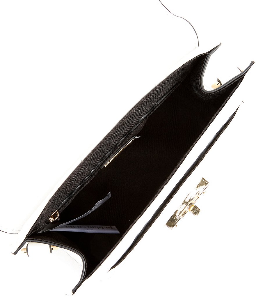 ALDO Martis Jacquard Logo Print Top Handle Satchel Bag