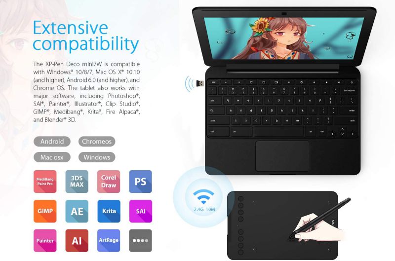 UGEE M708 10 x 6 inch Smart Graphics Tablet for Digital Writing / Painting