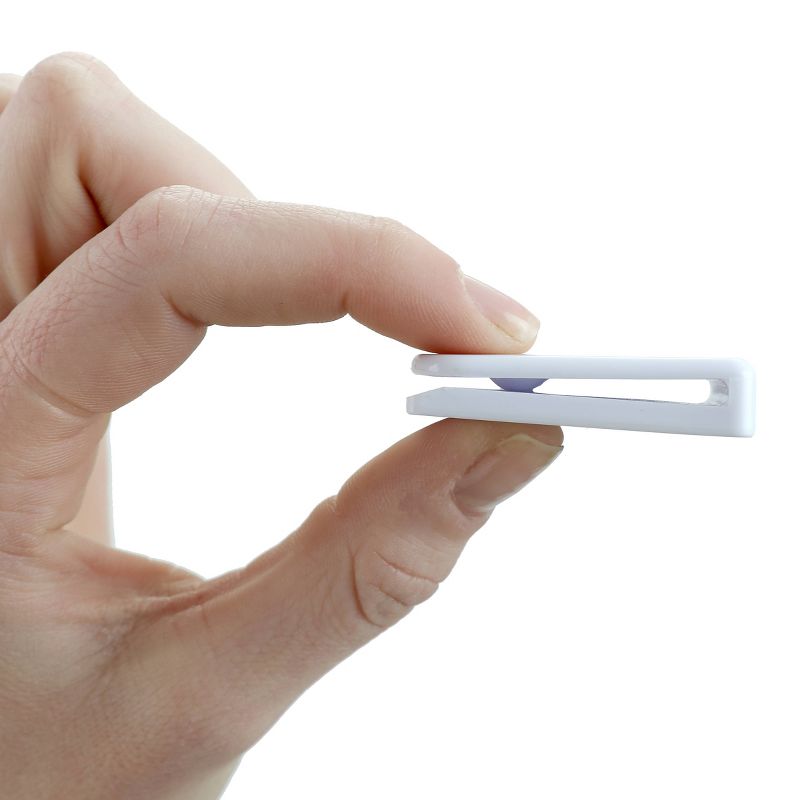 Adhesive Shower Curtain Clips White - Slipx Solutions