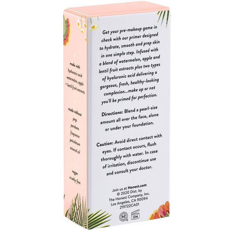 Honest Beauty Everything Glow + 2HA Primer with Hyaluronic Acid - 1.0 fl oz