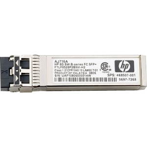HPE AJ716B 8Gb Shortwave B-series Fibre Channel 1 Pack SFP+ Transceiver