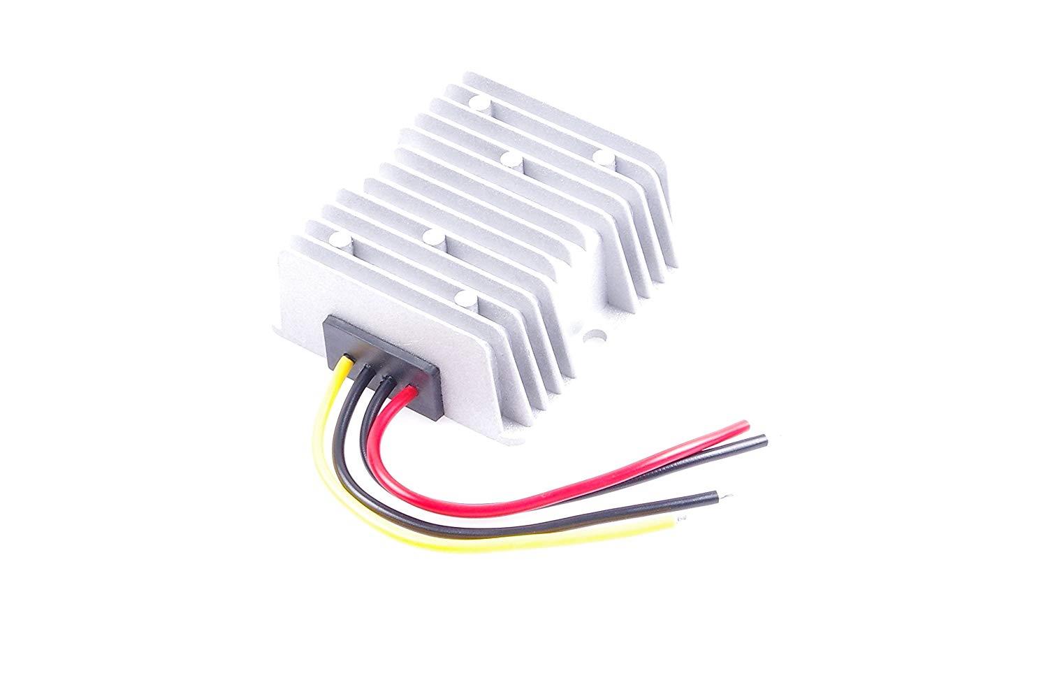 KNACRO DC-DC 12V 24V 36V (8-40V) to 6V 10A 60W Buck Power Converter/Step Down Power Supply Waterproof