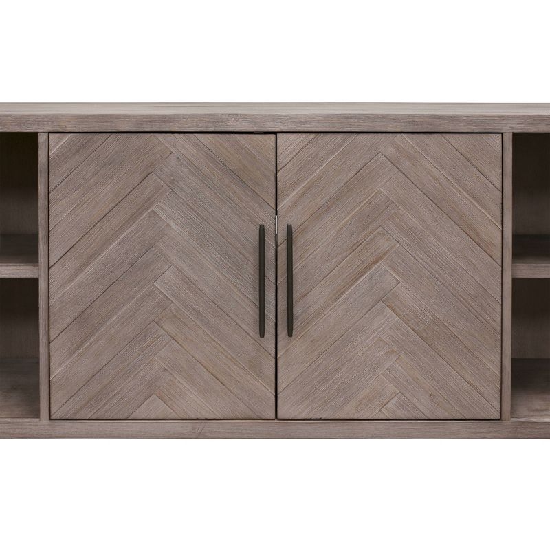 80" Palisades 2 Door Console Gray - Martin Furniture