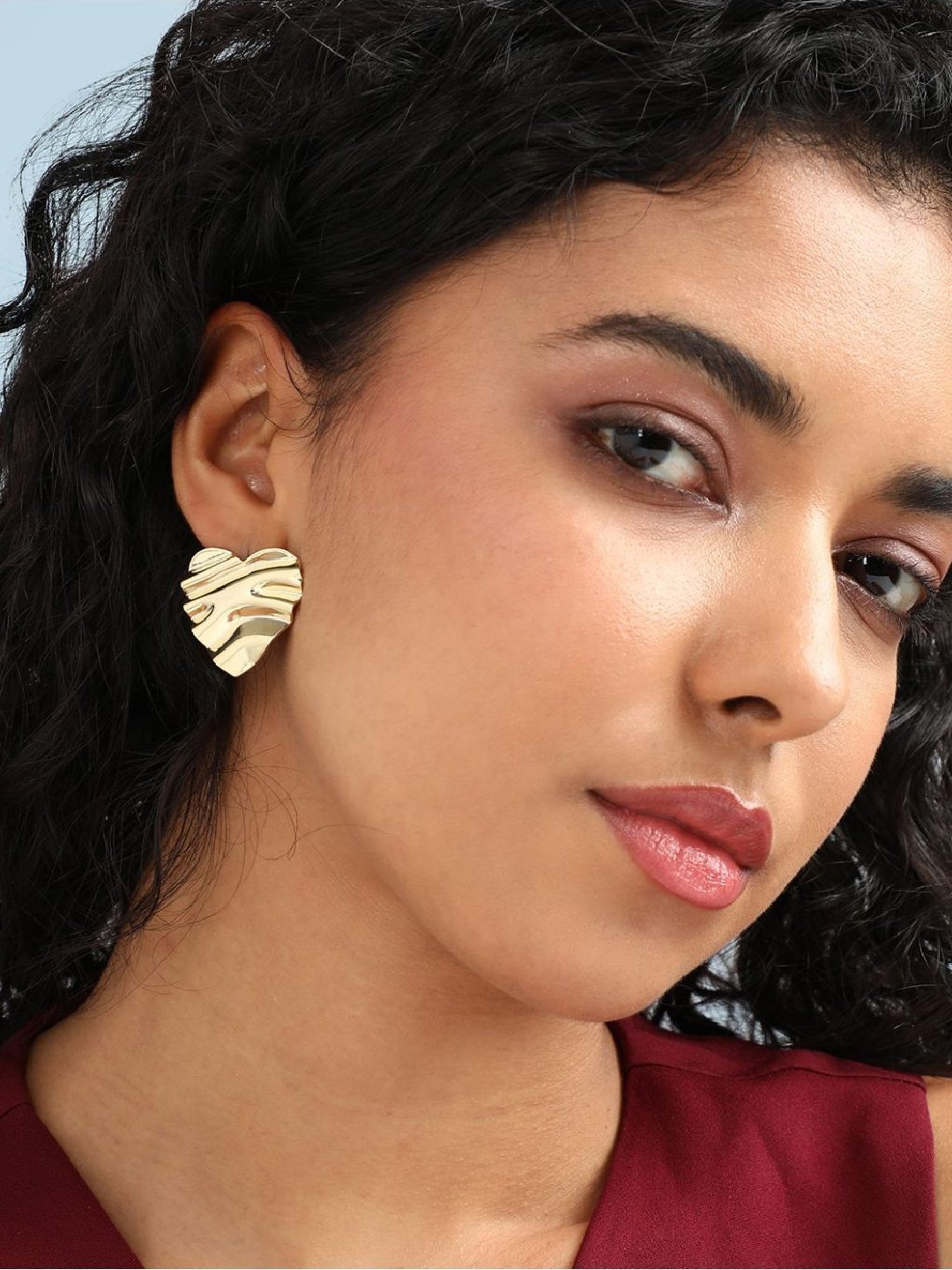 Sri Jagdamba Pearls Black Rosy Pearl Drop Earrings