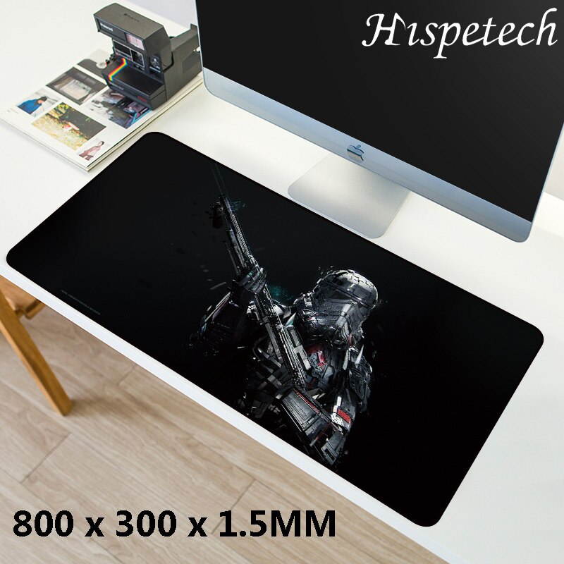 HISPETECH Star Wars Mouse Pad 800x300mm Large Mouse Pad Locking Edge Nature Rubber Computer Gaming Mousepad XL for PC Laptop Desktop