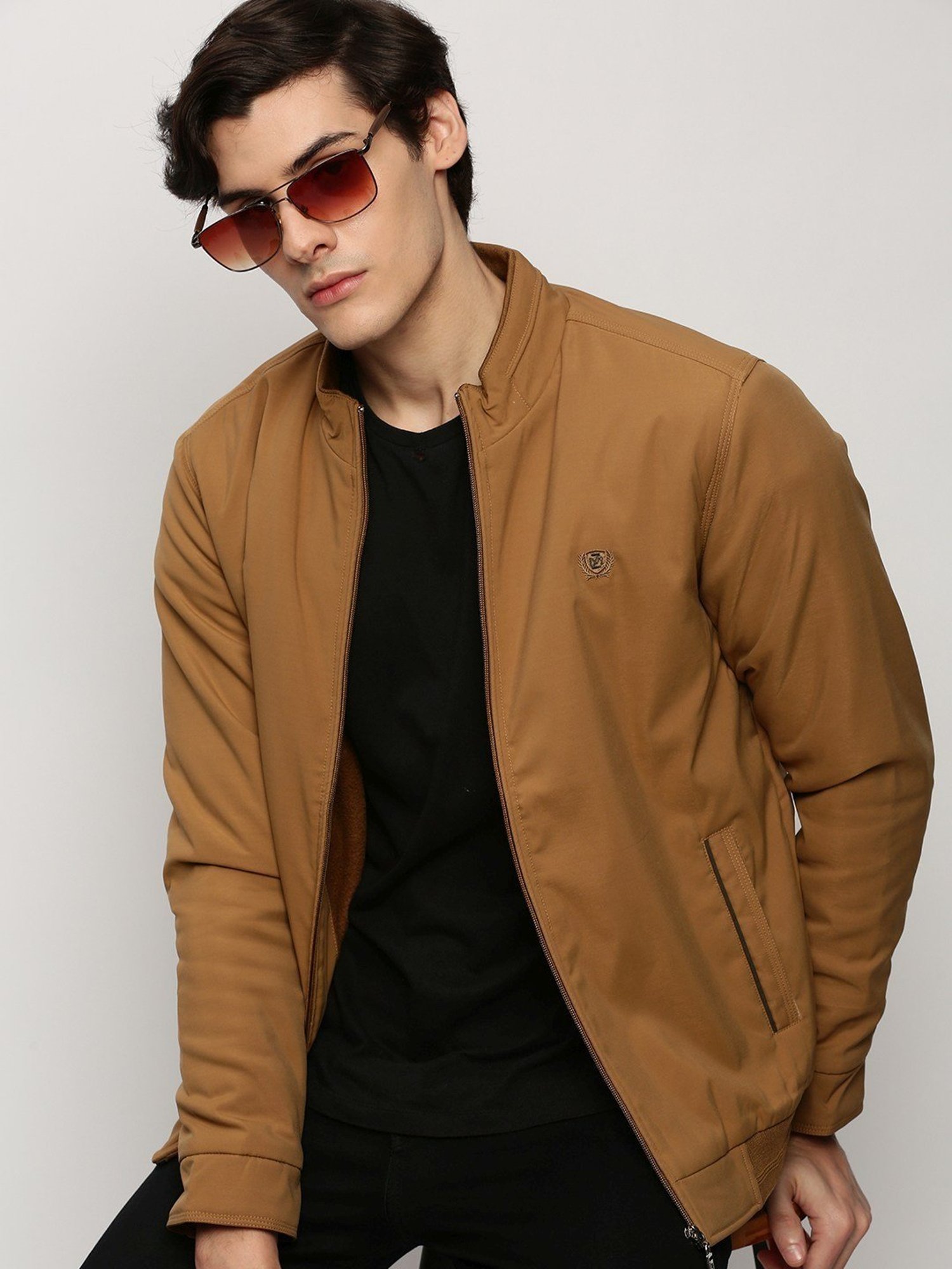 SHOWOFF Khaki Slim Fit Jacket