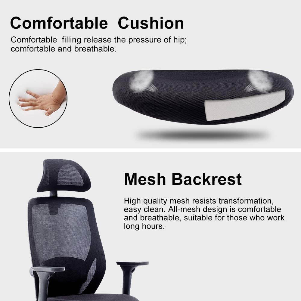 Global Leather Task Chair, Black (8993BK450/550) 