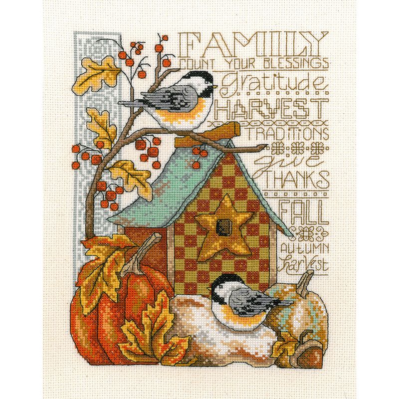 Imaginating Counted Cross Stitch Kit 8"X10"-Family Blessing (14 Count)