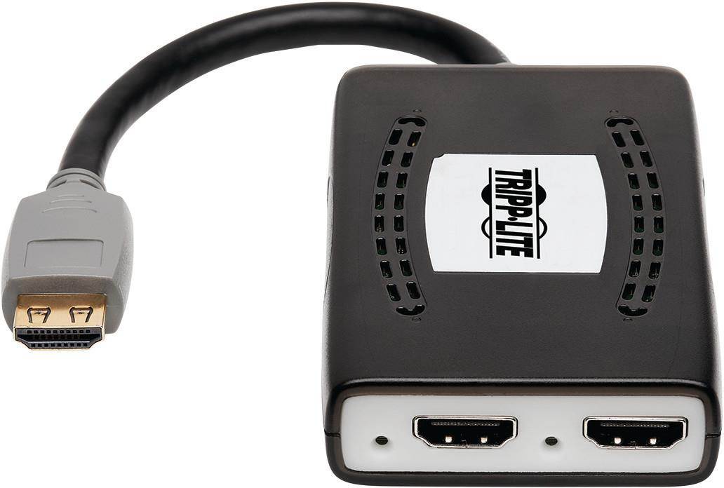 TRIPP LITE B118-002-HDR-V2 2-PORT HDMI 2.0 SPLITTER - 4K X 2K @ 60 HZ, 4:4:4, MULTI-RESOLUTION SUPPORT, HDR