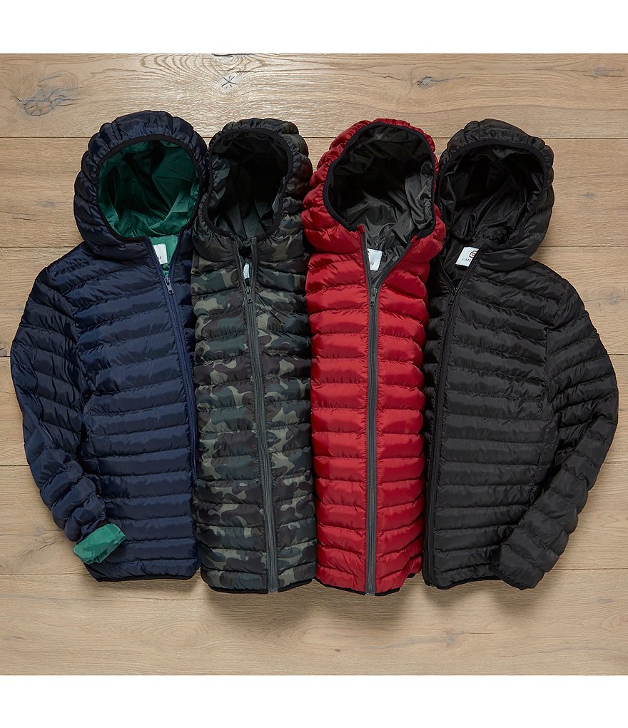 First Wave Big Boys 8-20 Brown Pleather Moto Jacket