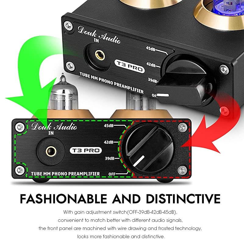 T3 PRO MM Phono Stage Preamp Mini Stereo Vacuum Tube Preamplifier