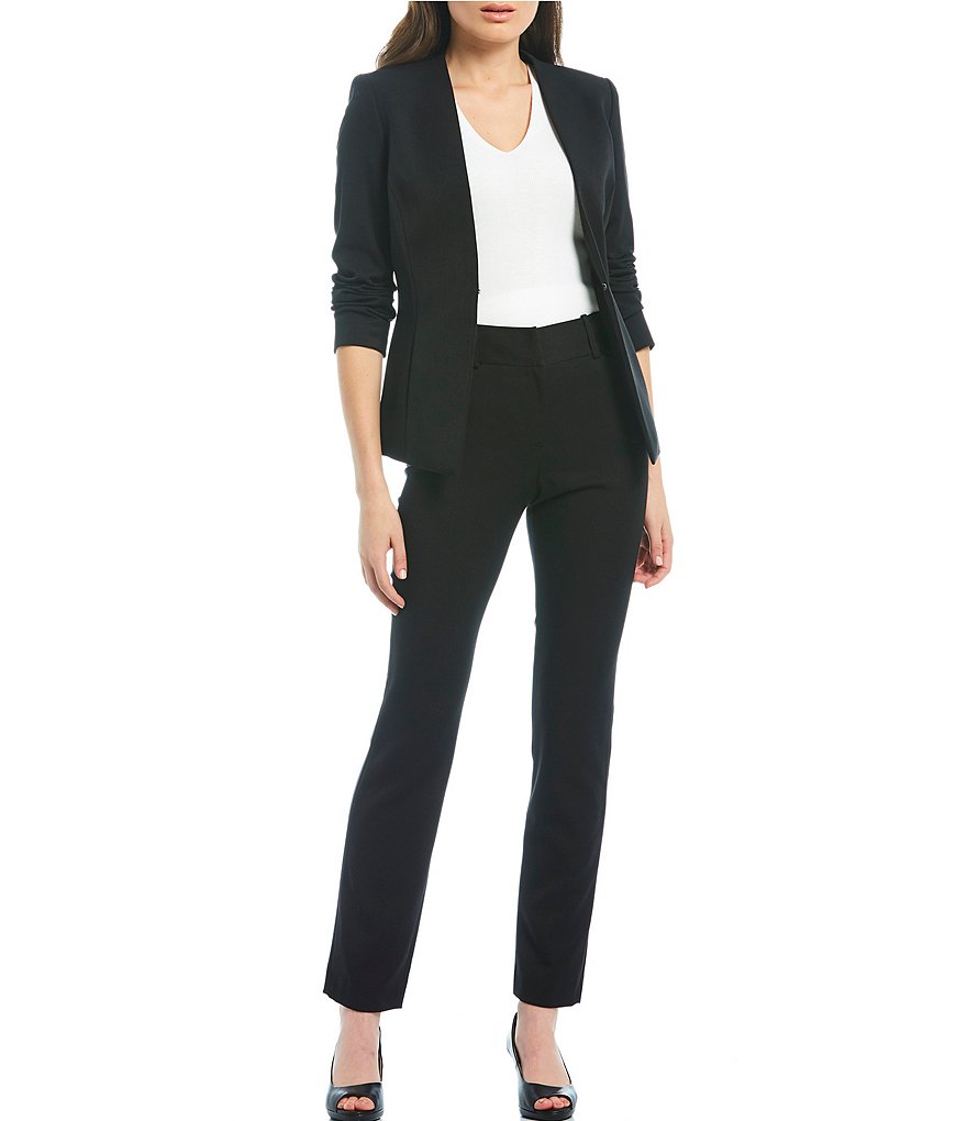 Alex Marie Wayne Twill Crepe Machine Washable Suiting Jacket