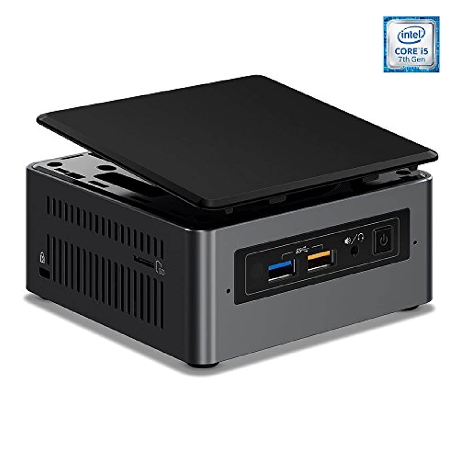 Intel NUC7I5BNH Tall Mini Desktop - 7th Gen Intel Core i5-7260U Dual-Core Processor up to 3.40 GHz, 8GB Memory, 128GB SSD, Intel Iris Plus Graphics 640, Windows 10 Pro (5W-L7LK-1FN2-CS-Ti)