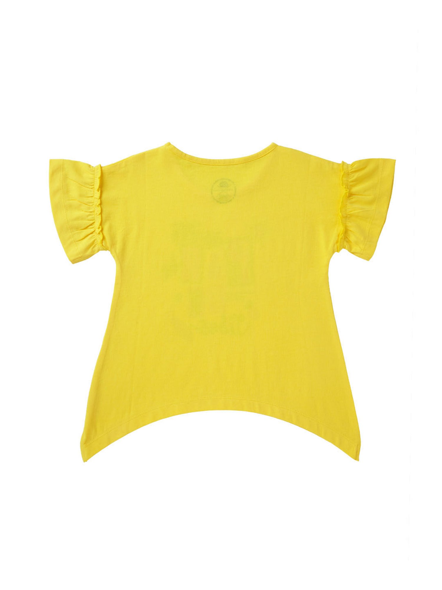 Cub McPaws Kids Yellow Printed  Top
