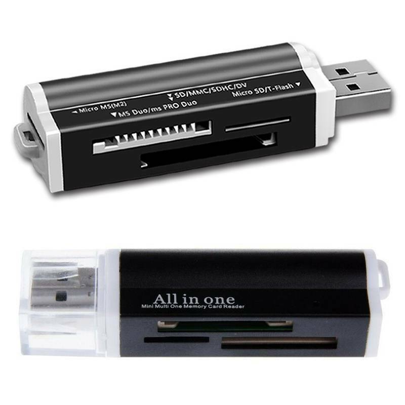 All in One all in 1 USB Memory Card Reader Adapter for micro MS (2) / MS Duo / MS PRO Duo / SD / MMC / SDHC / DC / micro SD/ T-Flash