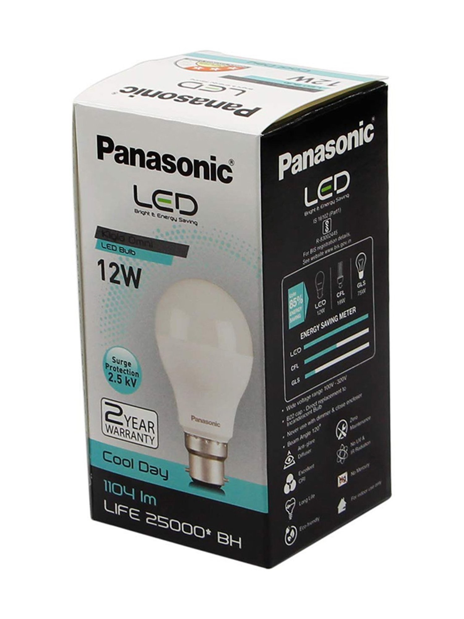 Panasonic PBUM01127 12W LED Bulb - Pack of 6 (White)