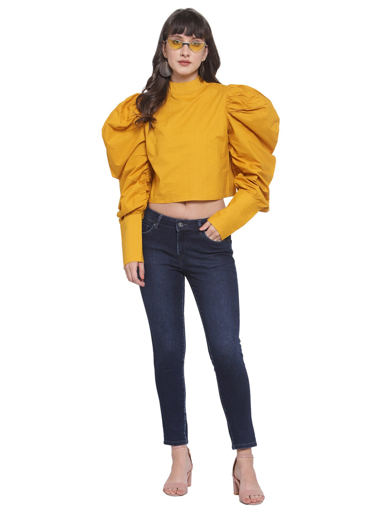 Melon by PlusS Yellow Cotton Top