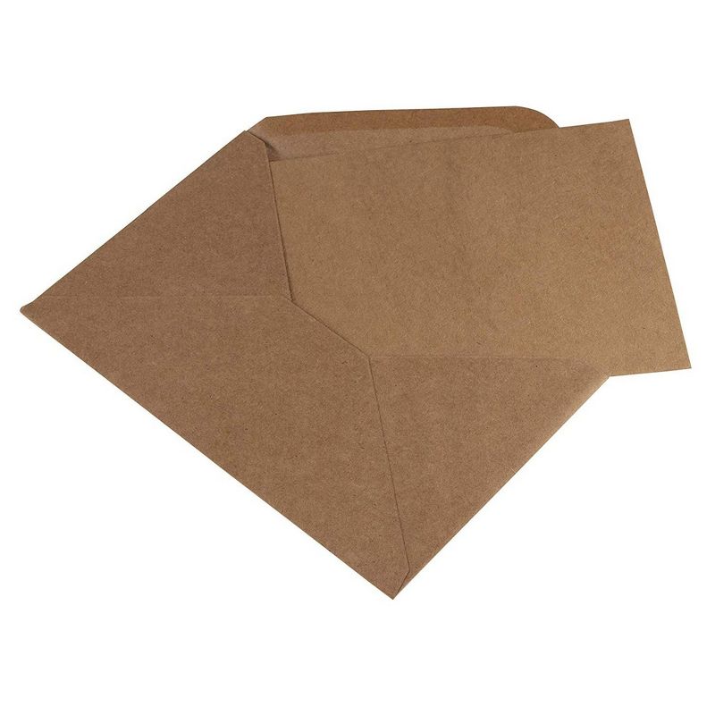 Sustainable Greetings 48-Pack Kraft Brown Flat Greeting Cards with Envelopes for DIY (4 x 6 Inches)