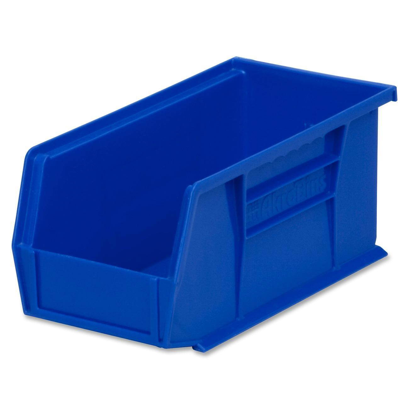 Akro-Mils Bins Unbreakable/Waterproof 5-1/2"x10-7/8"x5" Blue 30230B