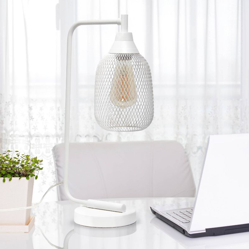 Industrial Desk Lamp White - Lalia Home