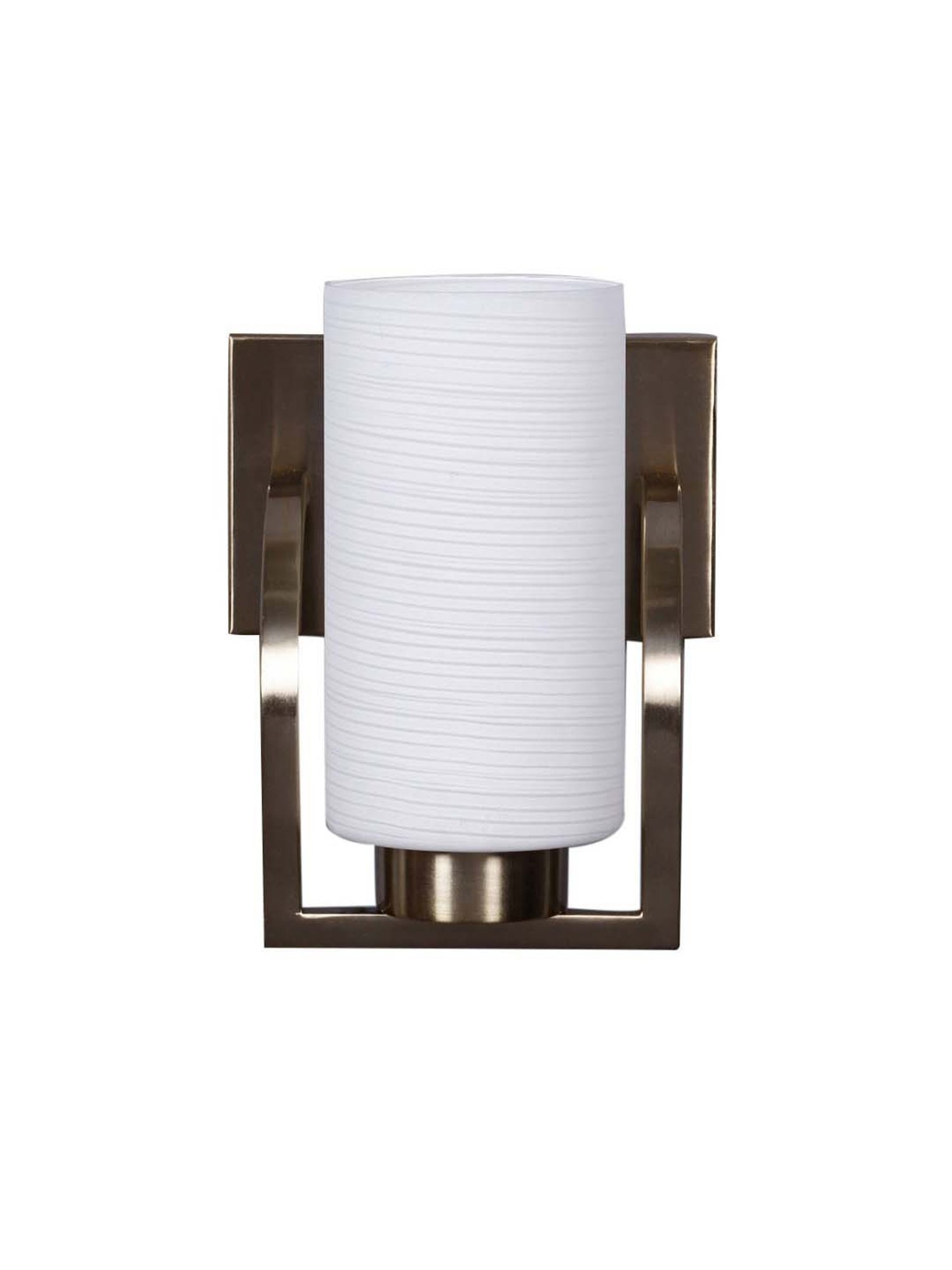 Kapoor E Illuminations White Glass Wall Light