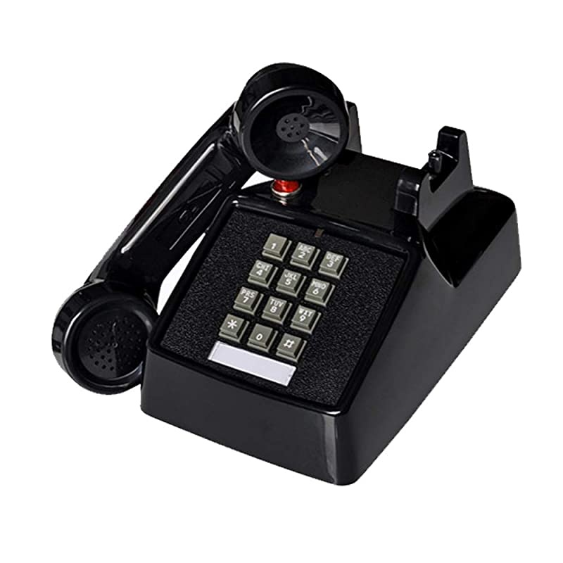 Telephones Land Line Corded Old School Phone Single Desk Hearing Impaired Landline Telephones for Seniors Old Fashion Phones for Home amp Hotel Wired Telefono Antiguo Extra Loud Ring Black