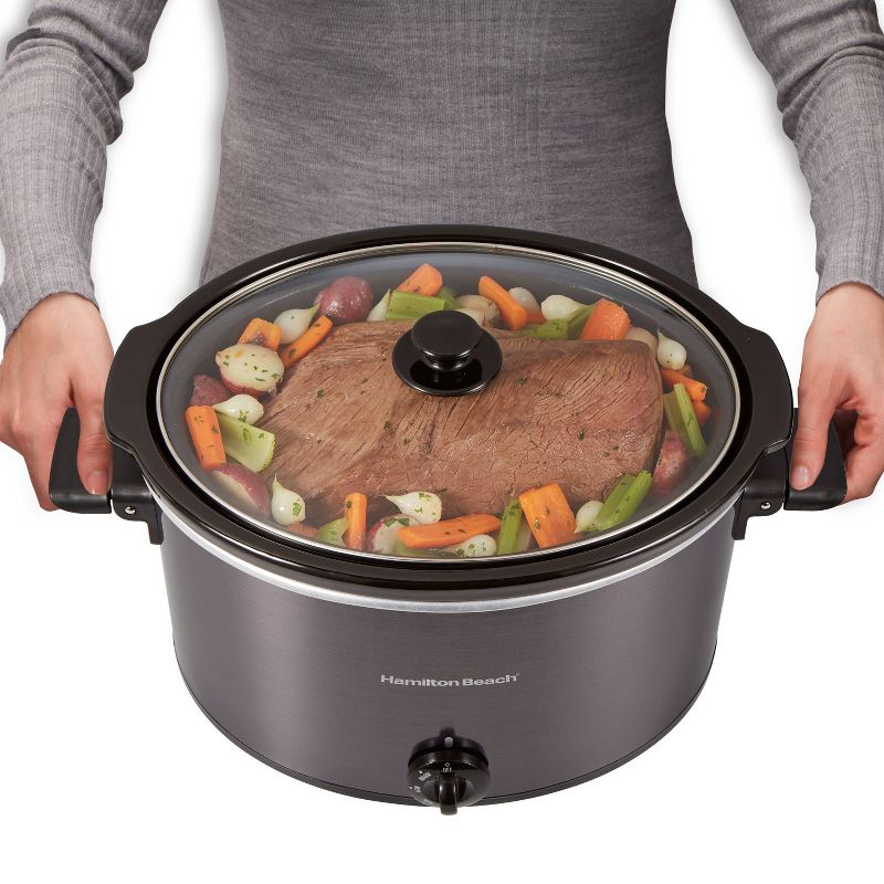 Crock-Pot 6qt Programmable Cook & Carry Slow Cooker Black SCCPVLF605-B