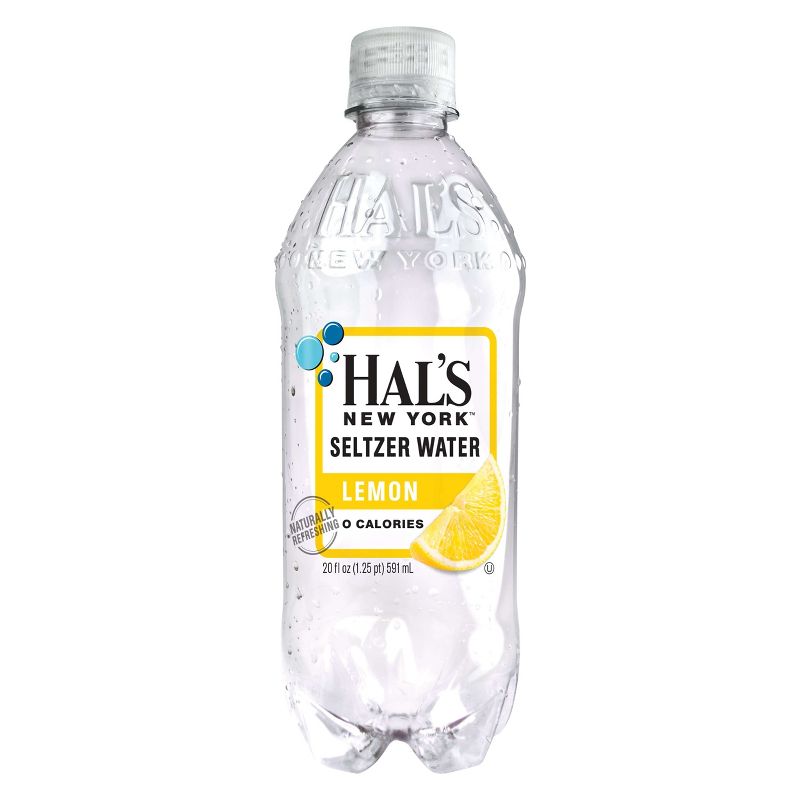 Hal's New York Lemon Seltzer Water - 20 fl oz Bottle