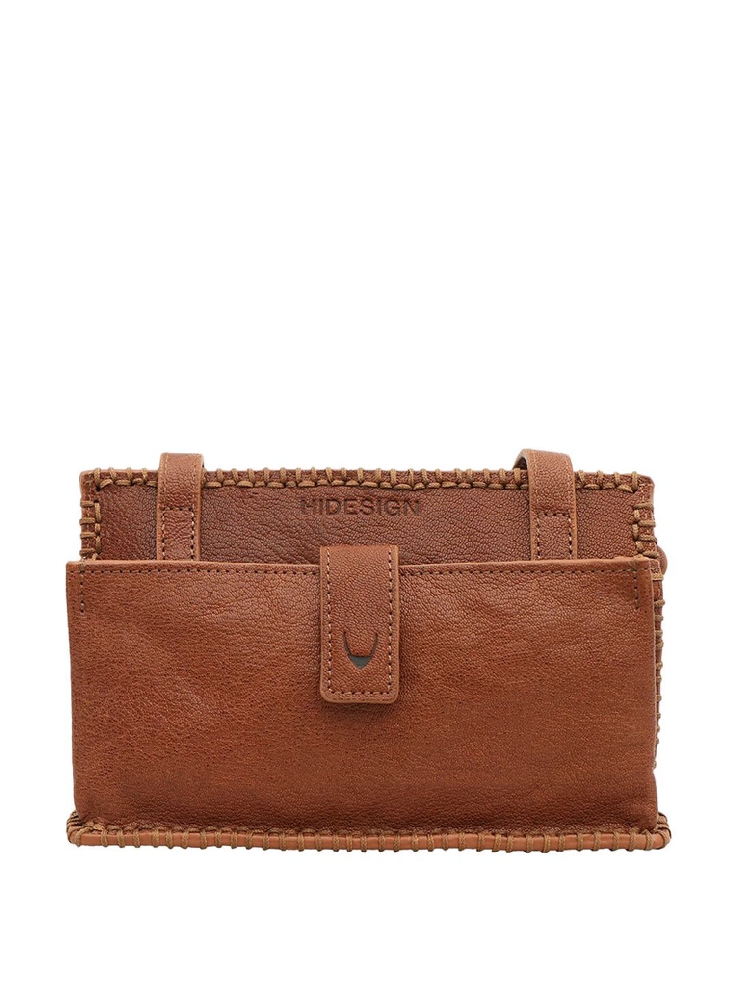 Hidesign SAHARA Tan Textured Medium Sling Handbag
