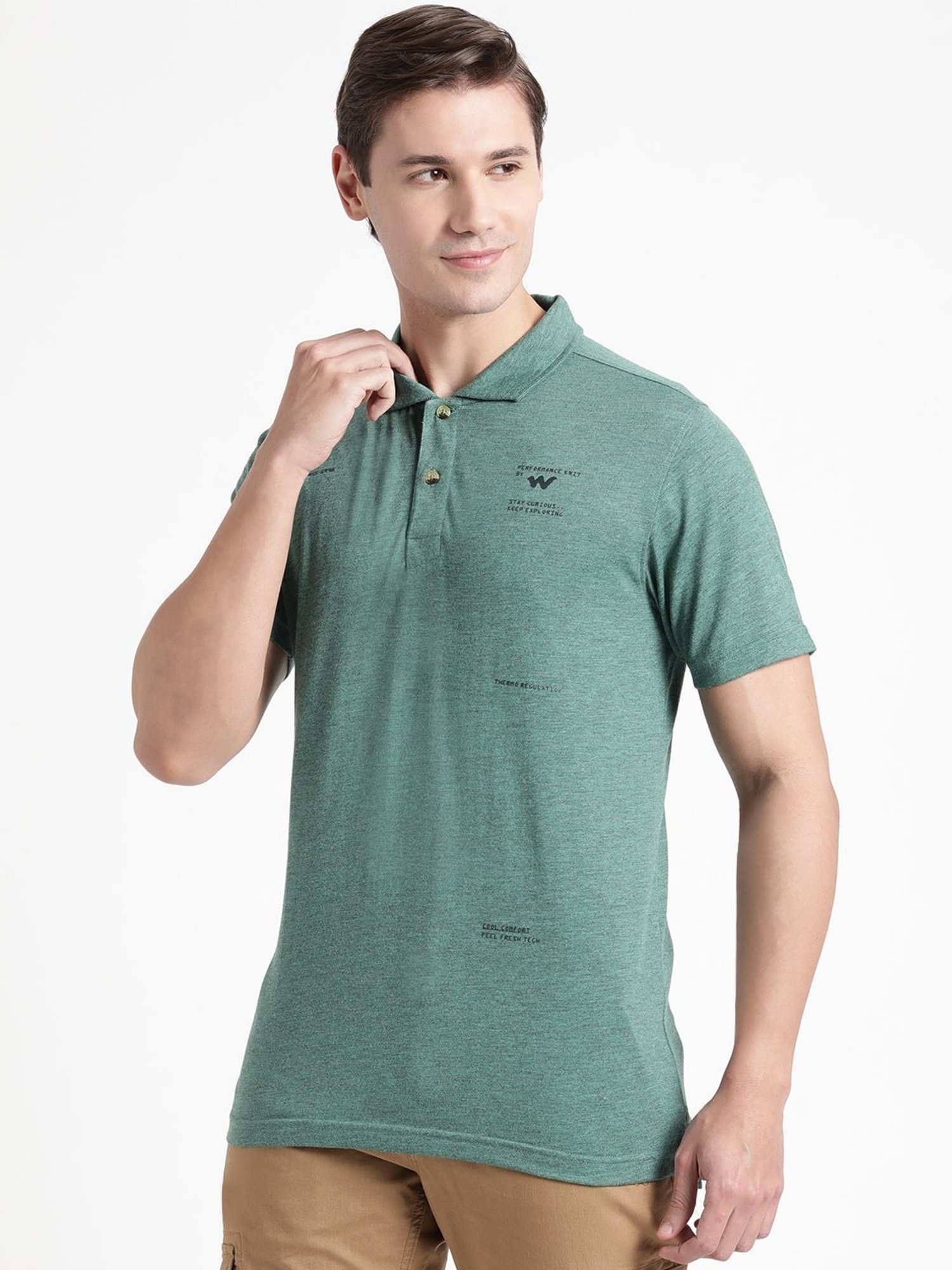Wildcraft Pine  Regular Fit Sports T-Shirt