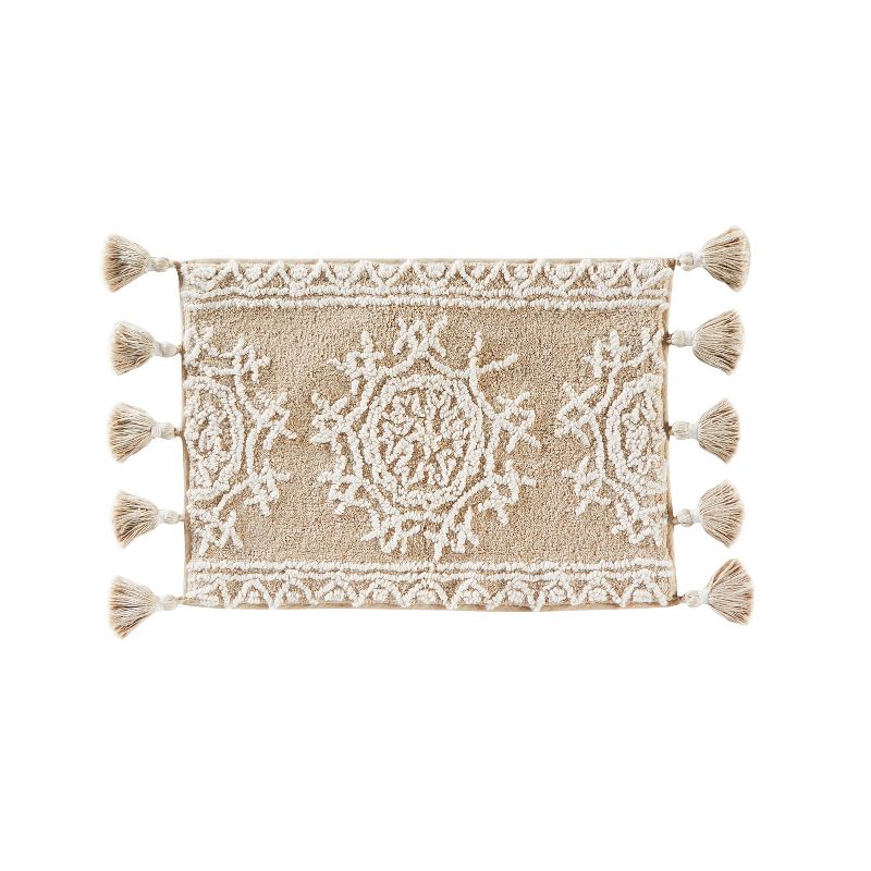 17" x 24" Medallia Bath Rug Natural - Saturday Knight Ltd.