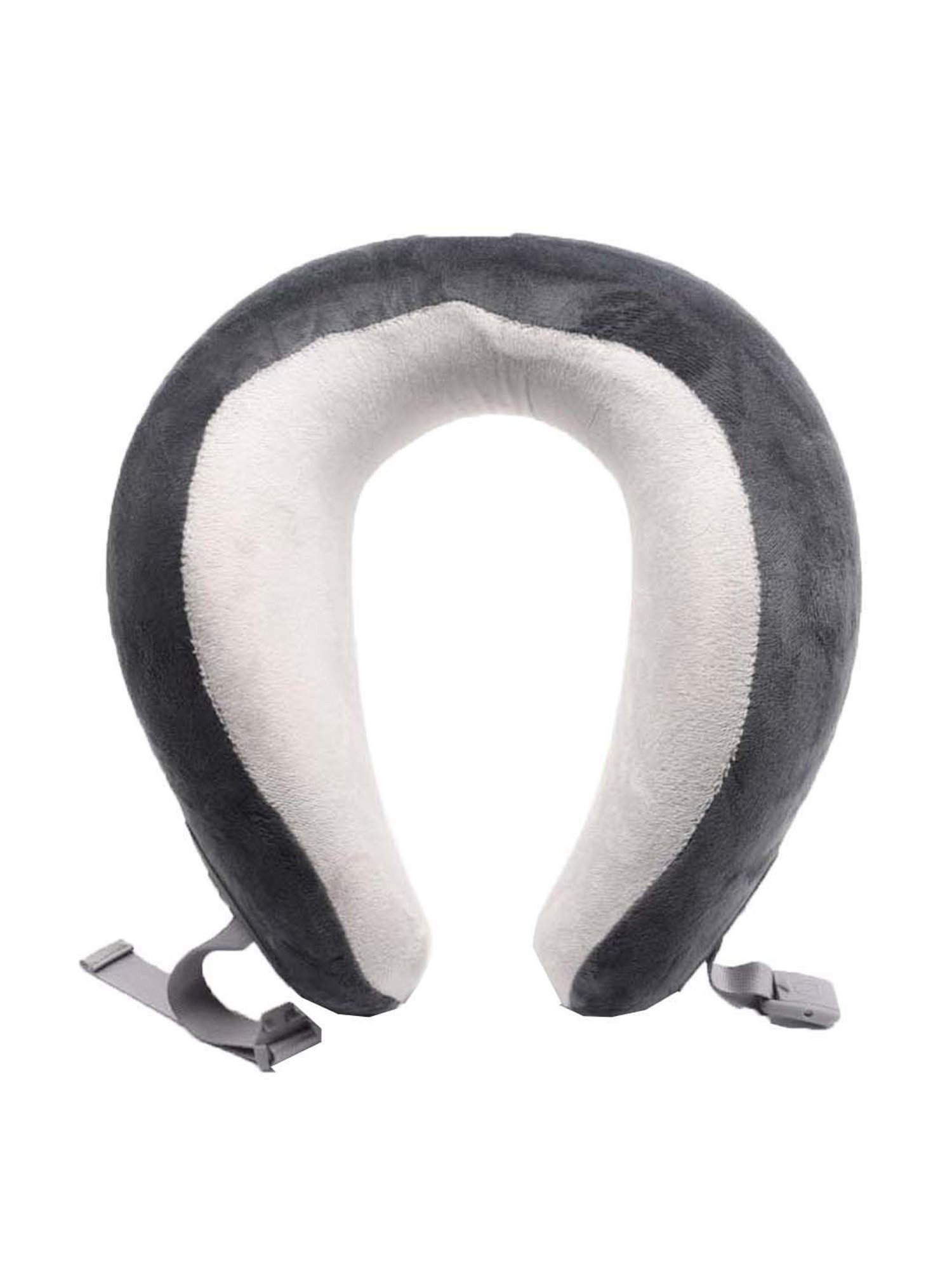 Travel Blue Grey Memory Foam Neck Pillow