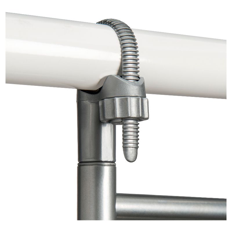 StorageWorks 2+2 Shelves Hanging Closet Organizer Gray