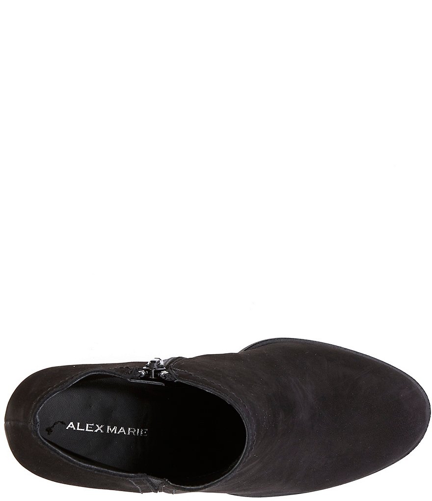 Alex Marie Gleneva Suede Chelsea Block Heel Booties