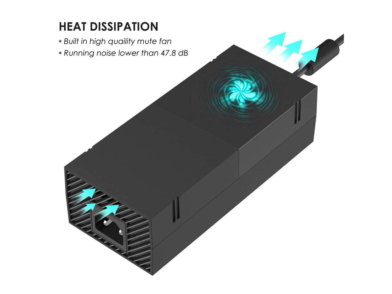 uowlbear Replacement Power Supply AC Adapter Brick with Power Cord for Xbox One