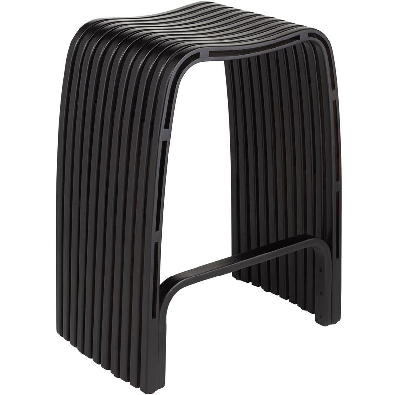 Ladder Barstool Seat Black - Riverstone Furniture Collection