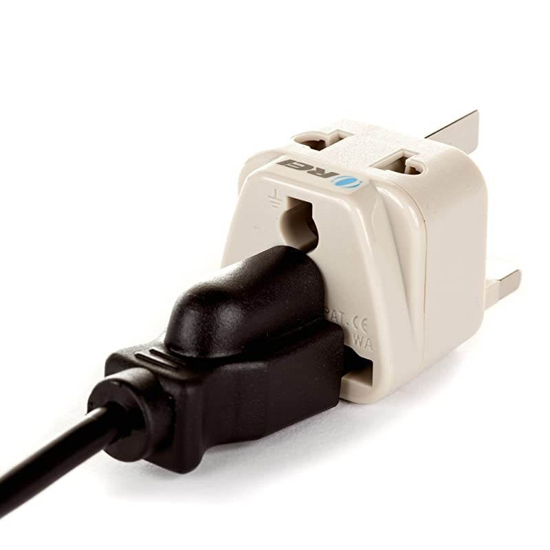 Grounded Universal 2 in 1 Plug Adapter Type G for UK Hong Kong Singapore and More