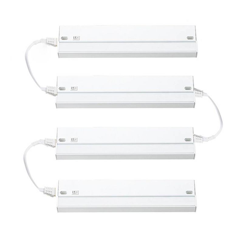12" Bright Clean Antimicrobial Under Cabinet LED Light Fixture White - Brilli