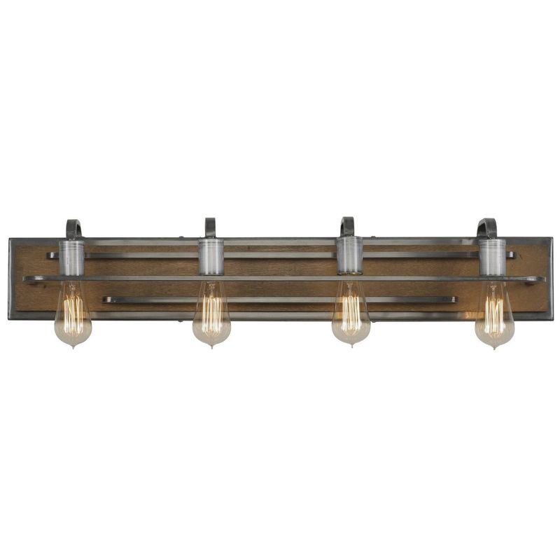 6" Lofty 4 Light Vanity Steel Wheat - Varaluz