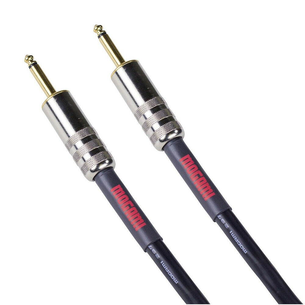 Mogami Overdrive Speaker Cable, 1/4" TS, Straight to Straight - 25 ft +Picks