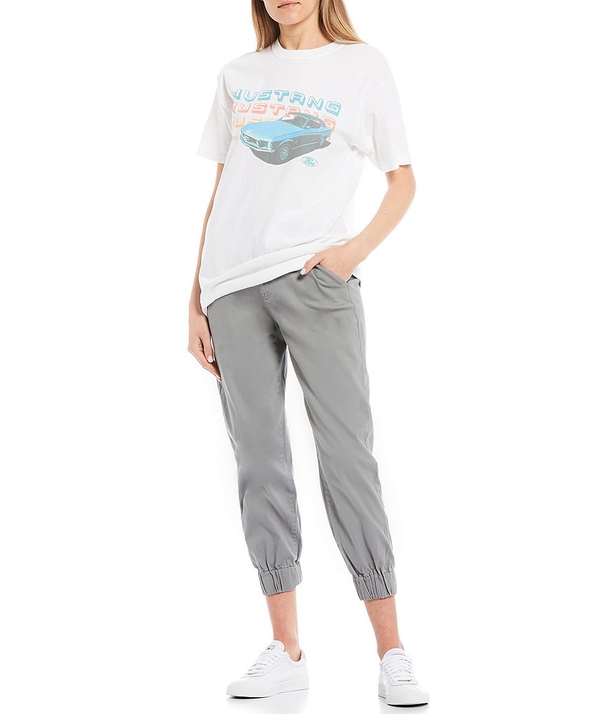 Junk Food Mustang Stacked Logo Graphic Tee