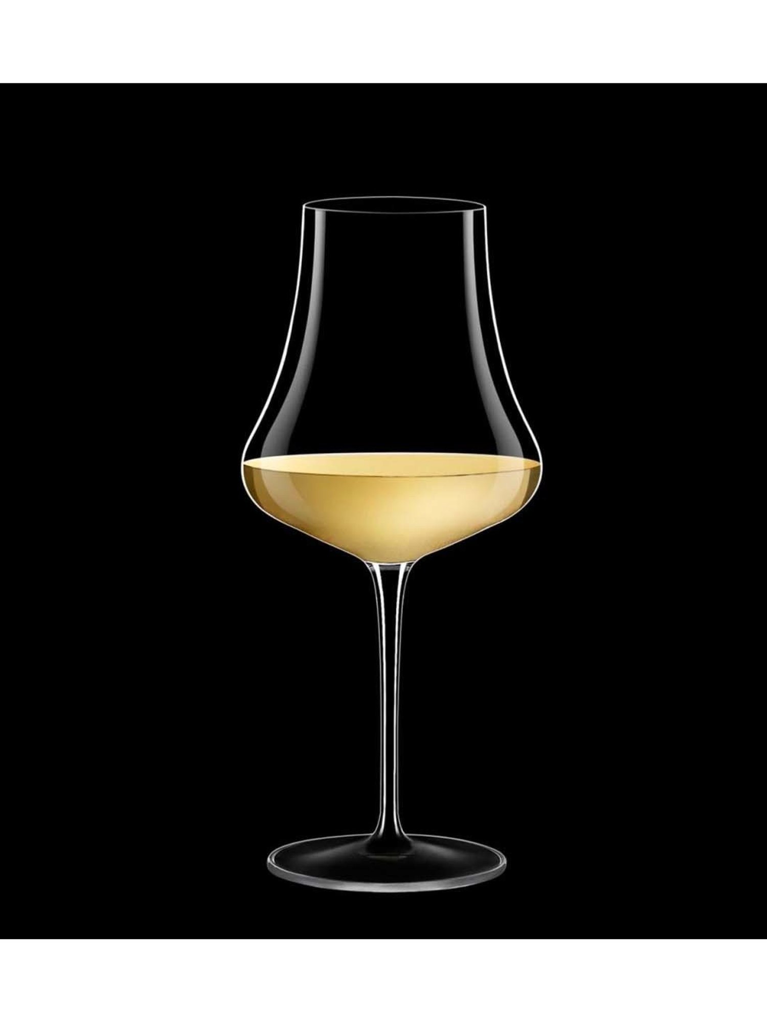 LUIGI BORMIOLI Tentazioni Chardonnay Transparent & Golden Glass Wine Tumbler (0.473 L) - Set of 6
