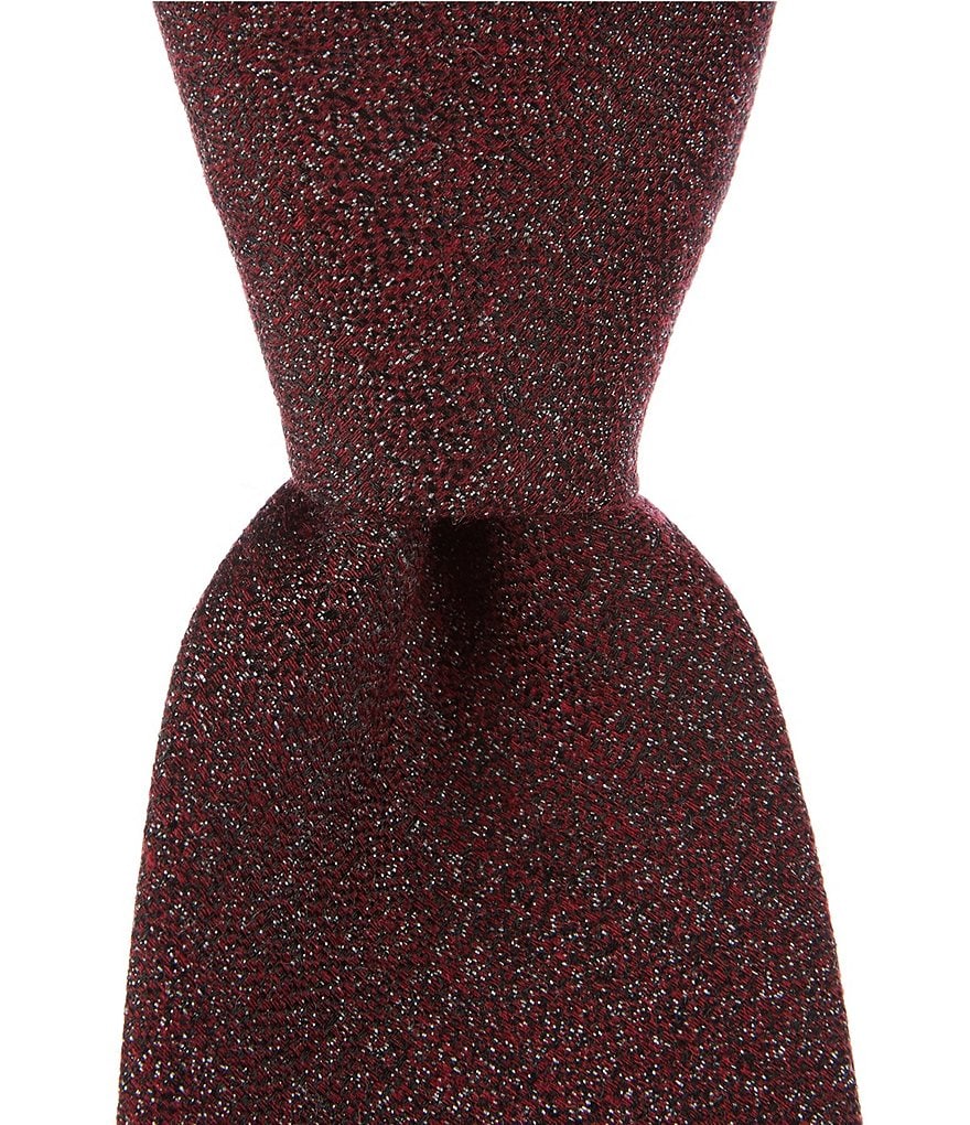 Roundtree & Yorke Big & Tall Carlisle Stripe Traditional 3 3/8#double; Silk Tie