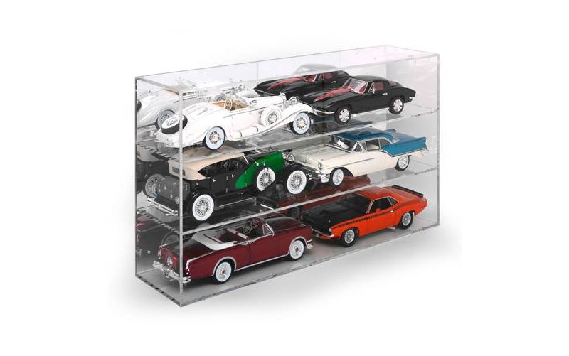 6 Car Acrylic Display Show Case for 1/18 Scale Models by Autoworld