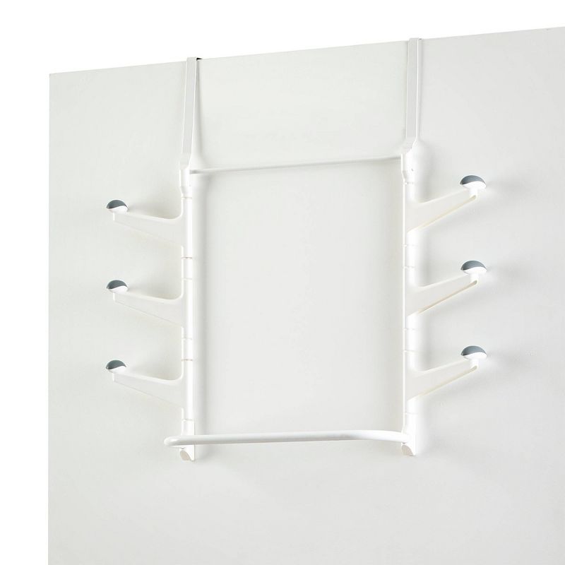 Neatfreak Over The Door 6 Peg Swivel White
