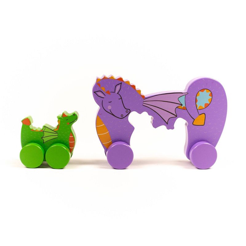 Big and Little Dragon Push and Pull Toy