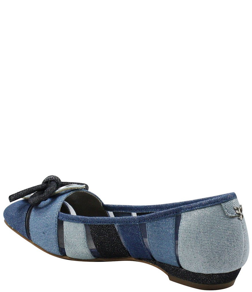 J. Renee Edie Denim Colorblock Flats