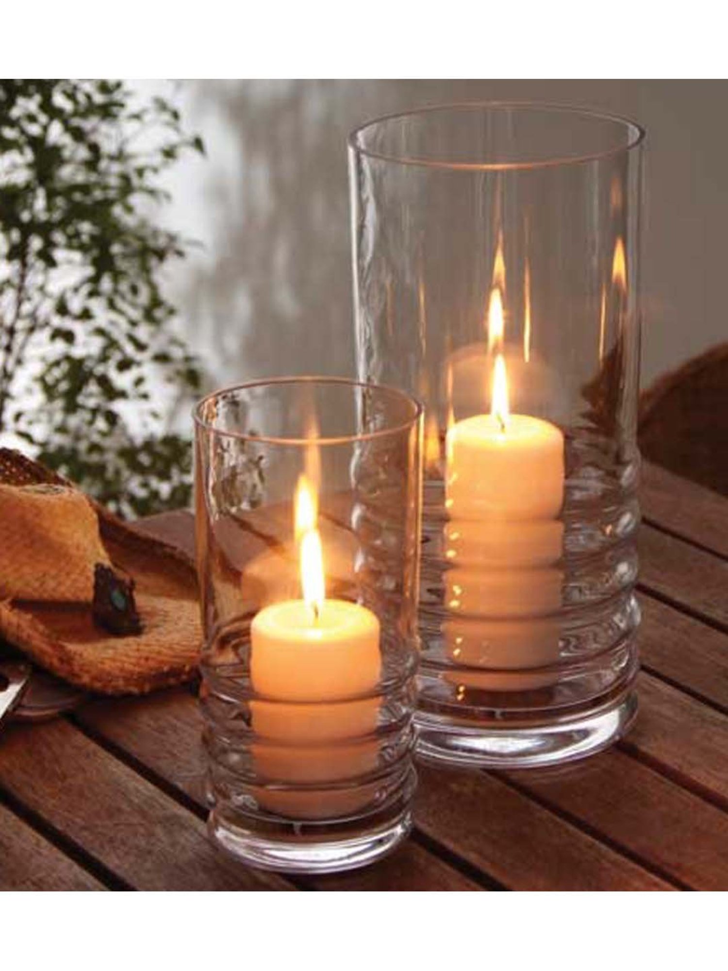 Dartington Transparent Medium Crystal Hurricane - Set of 1