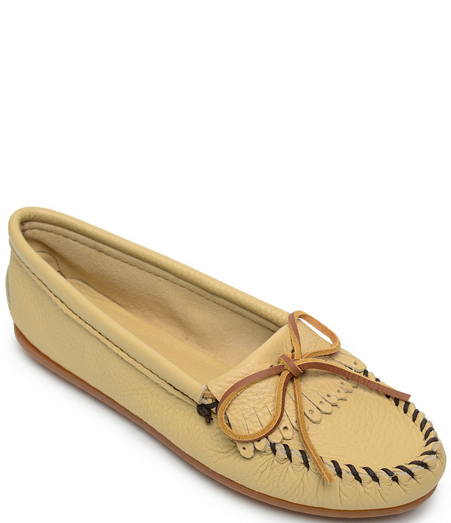 Minnetonka Deerskin Kilty Moccasins