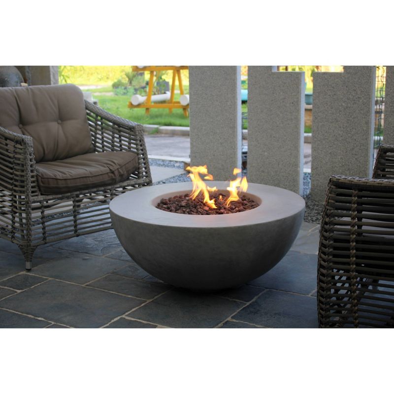 Roca 34" Outdoor Fire Pit Propane Table Backyard Patio Heater - Elementi